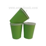 لیوان-کاغذی-سبز-تک-جداره-۱۸۰سی-سی